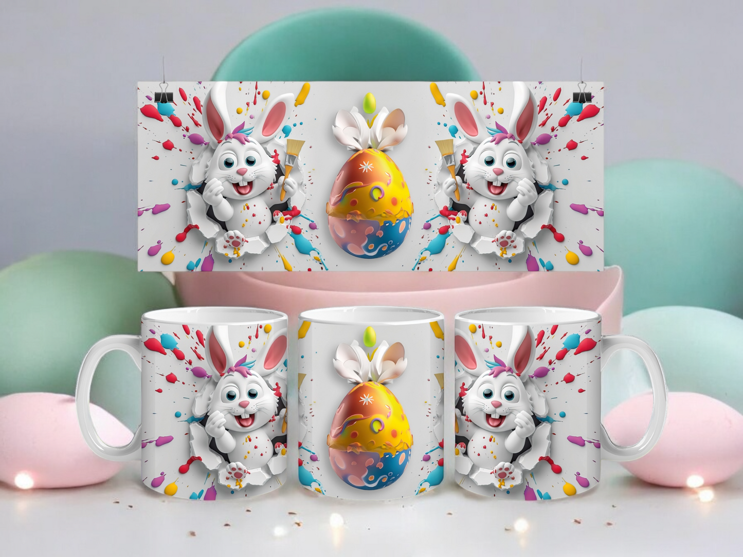 3D Bunny 11oz Mug