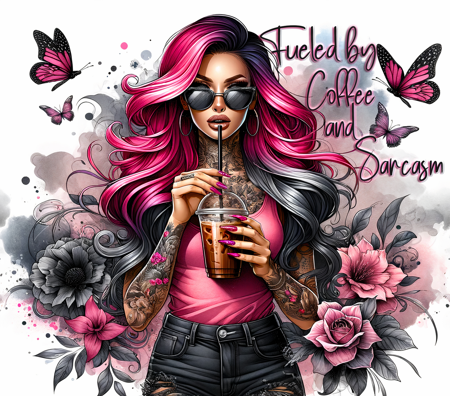 20 oz Tumbler...Fuelled by Coffee & Sarcasm