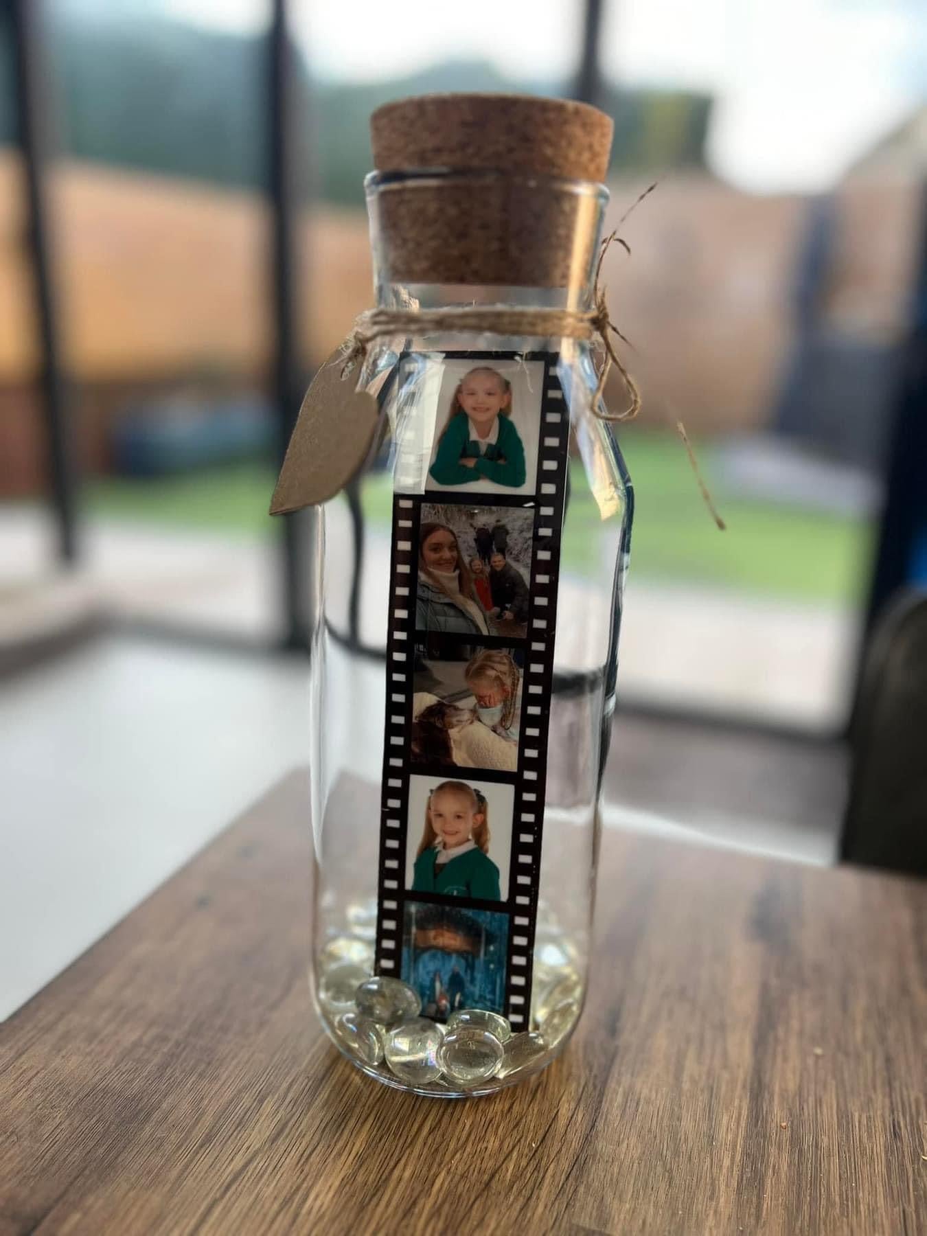 Glass bottle & Acrylic Photo film