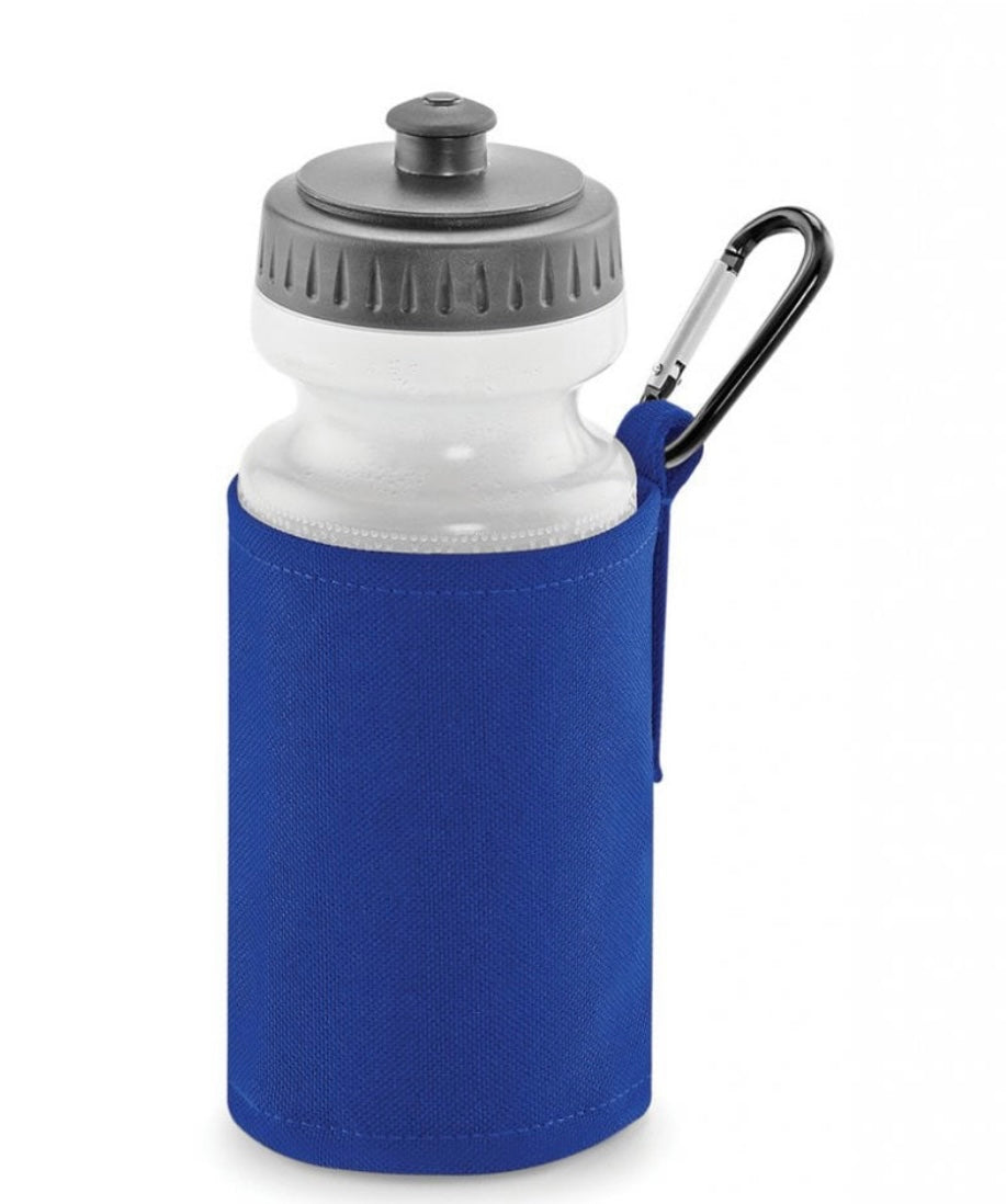 Water Bottle & Holder. Royal Blue