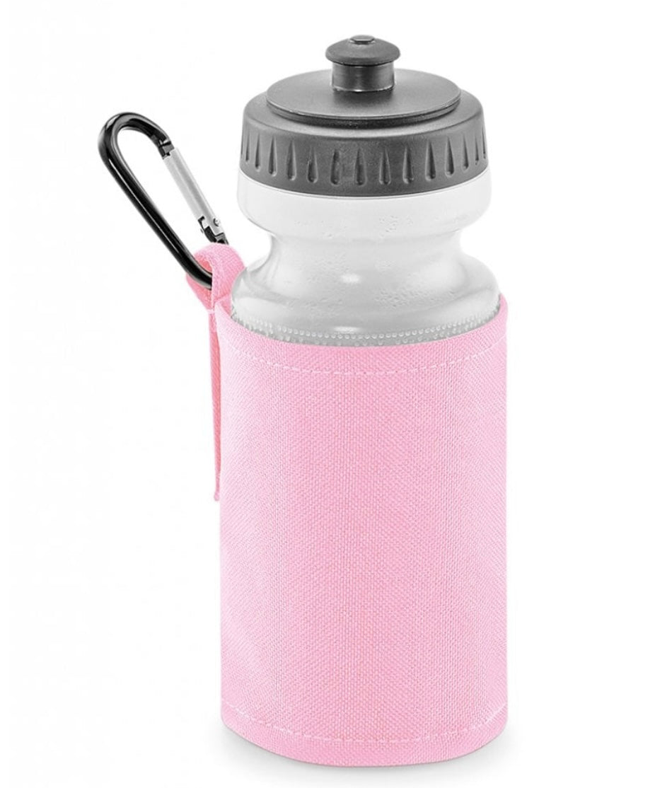 Water Bottle & Holder. PINK