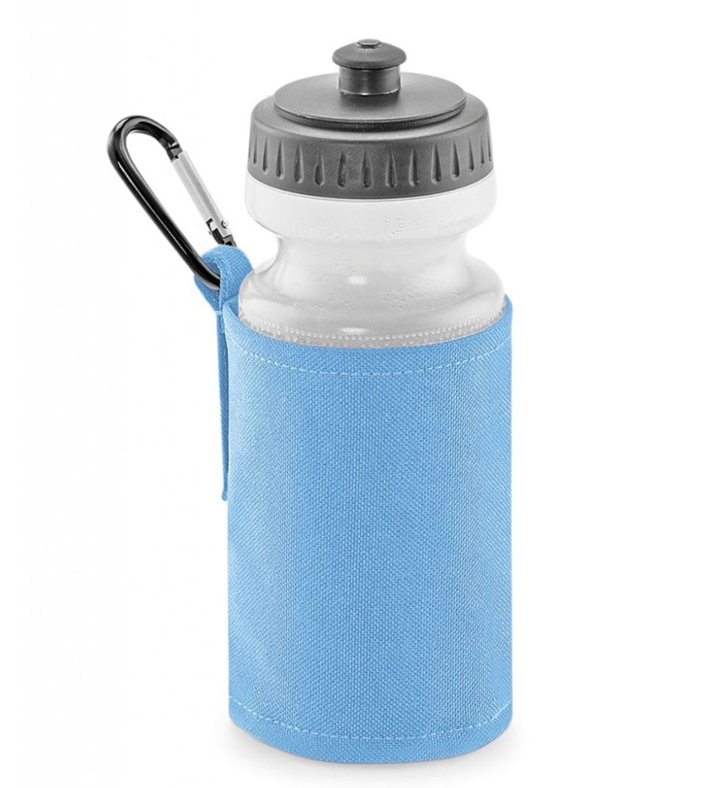 Water Bottle & Holder. BLUE