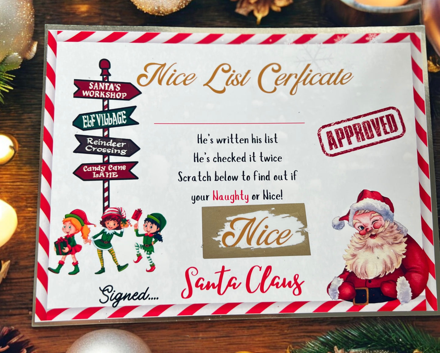 Nice List Certificate