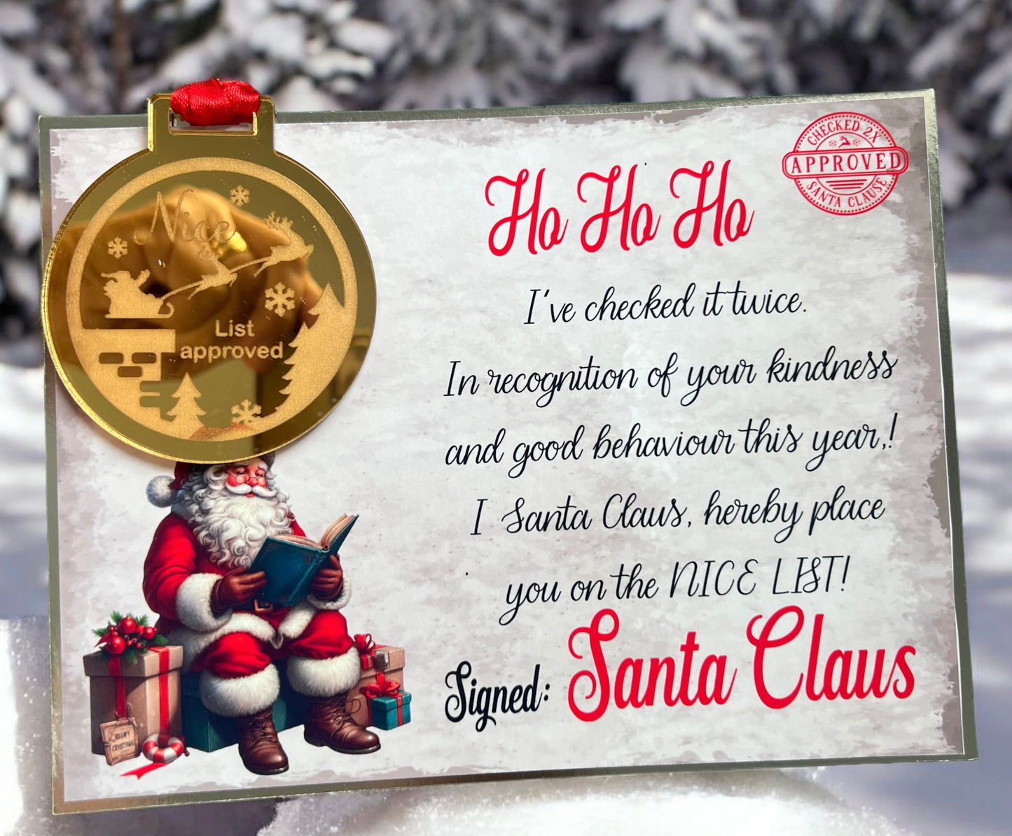 Nice List Medal.