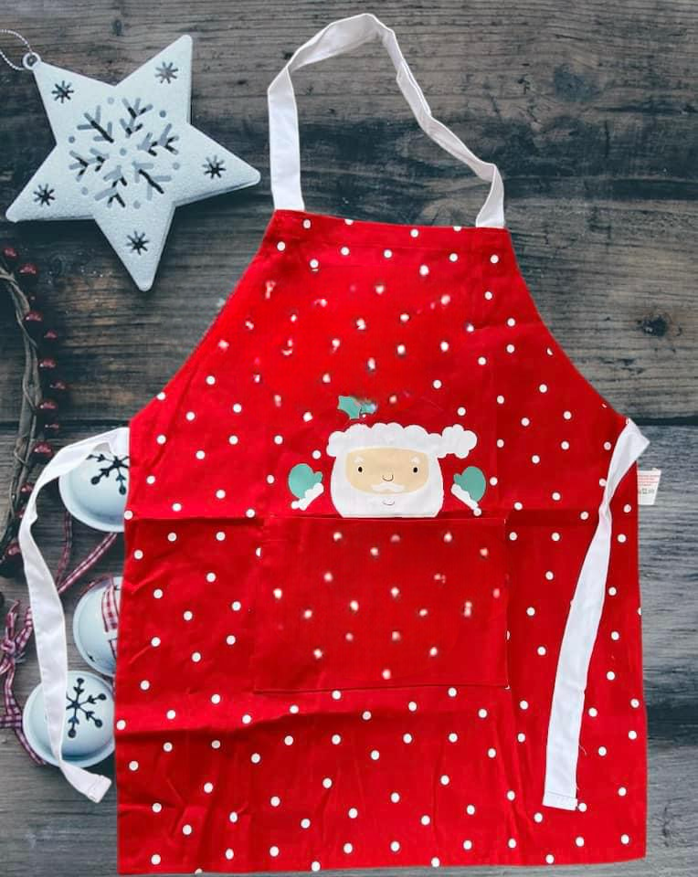 Childs Red Christmas Apron