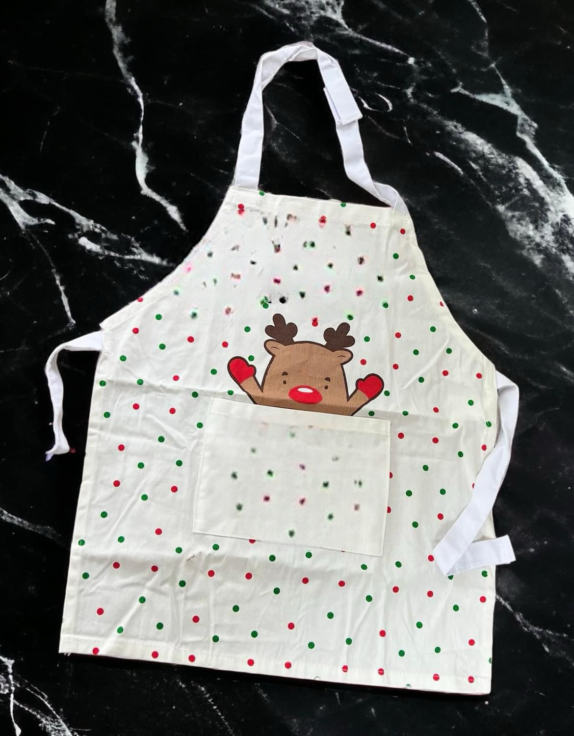 Childs Natural Christmas Apron