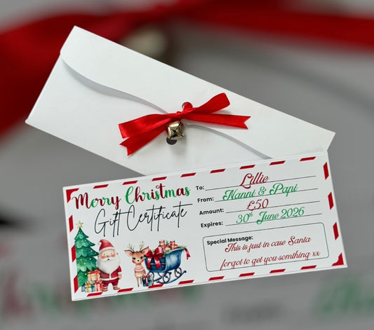 Christmas Gift Certificate