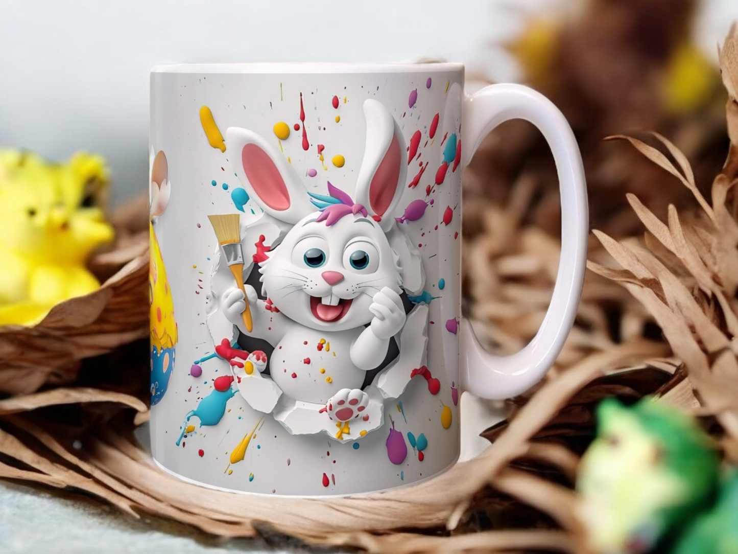 3D Bunny 11oz Mug