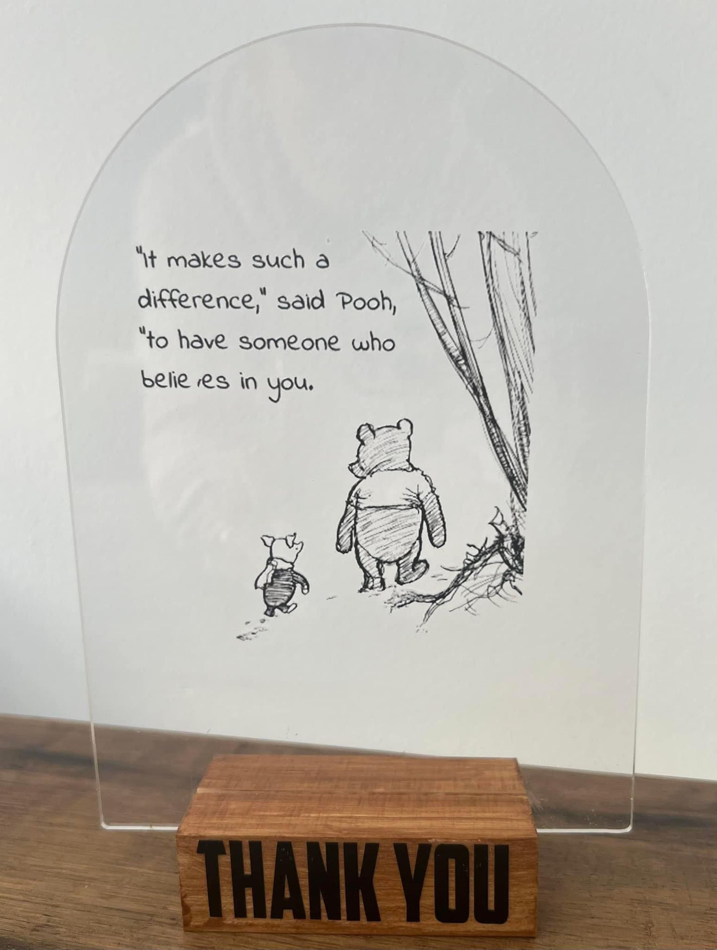 TEACHER......Transparent Acrylic THANK YOU Sign