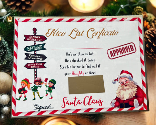 Nice List Certificate