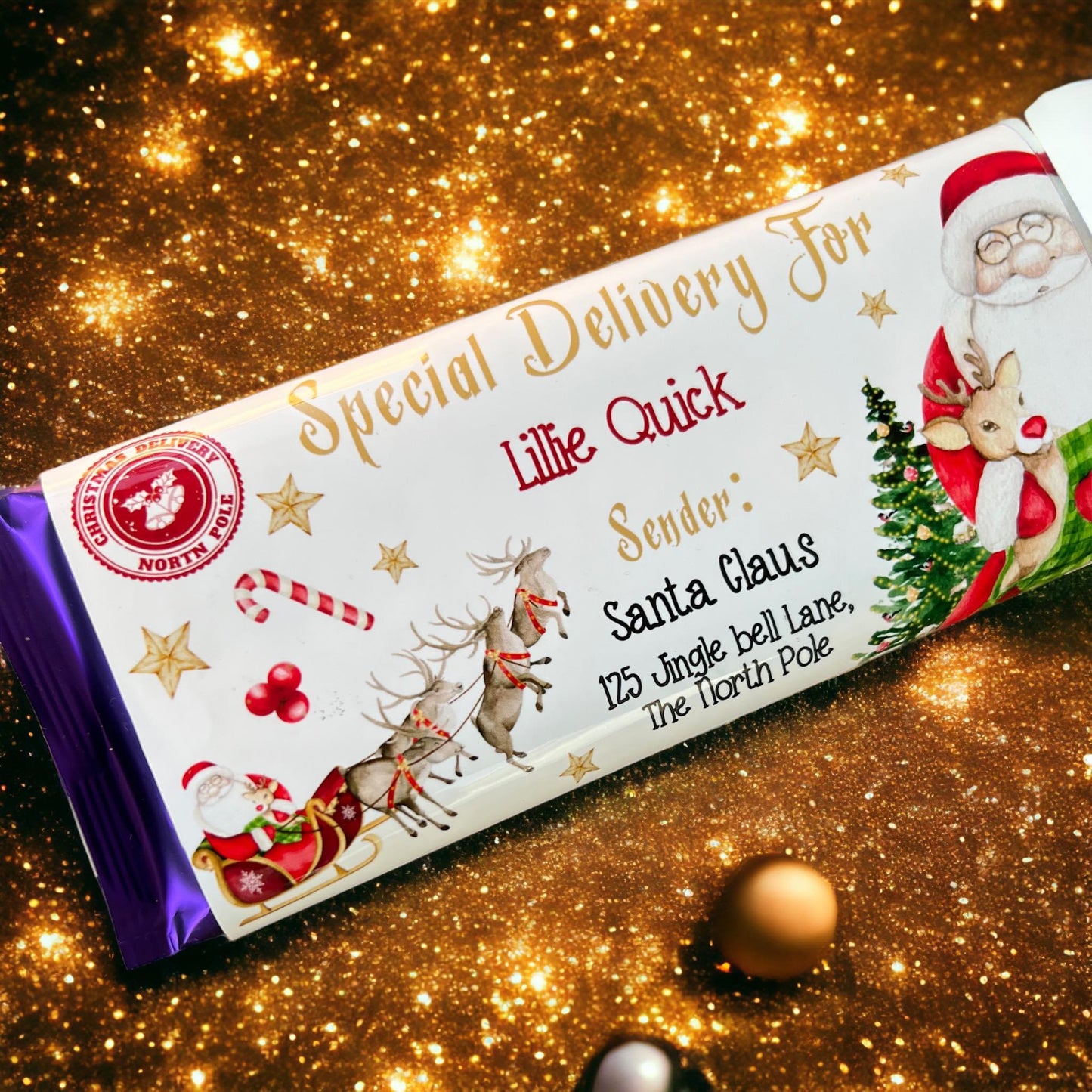 Christmas Chocolate Wrapper
