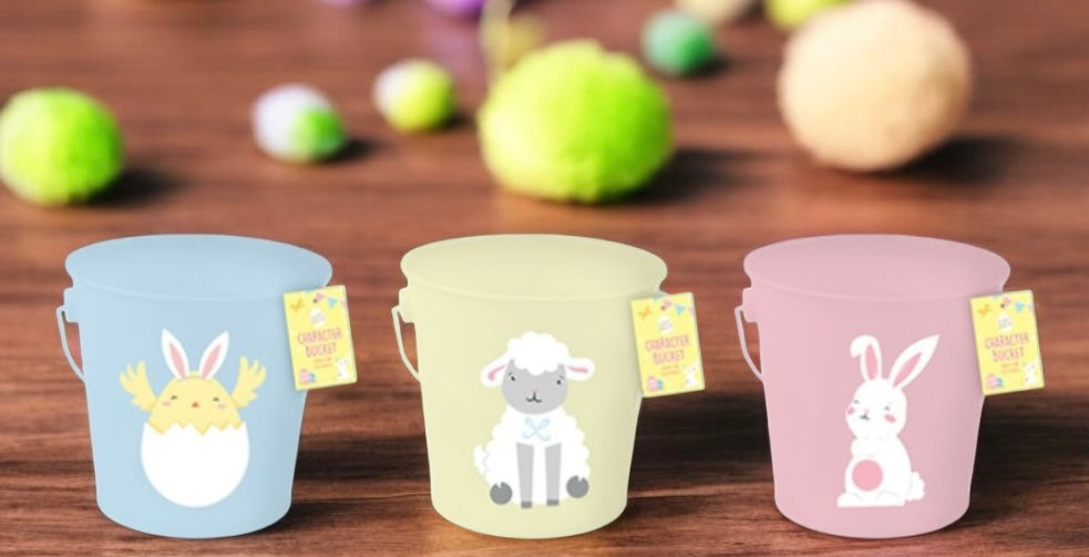 Easter Character Metal Bucket