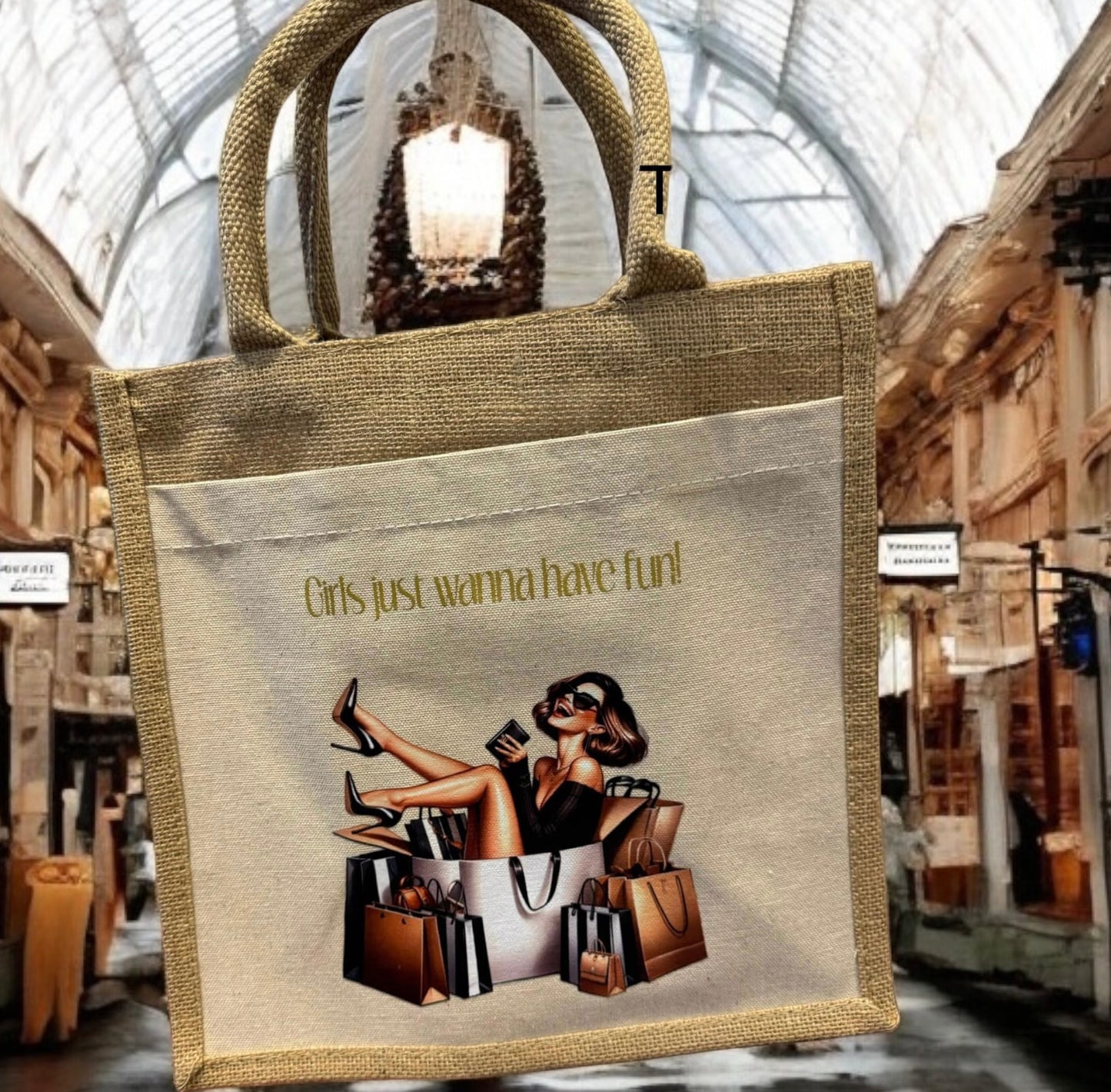 Jute Bag...Girls just wanna have fun