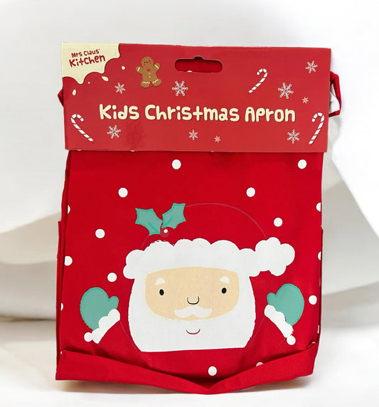Childs Red Christmas Apron
