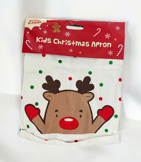 Childs Natural Christmas Apron