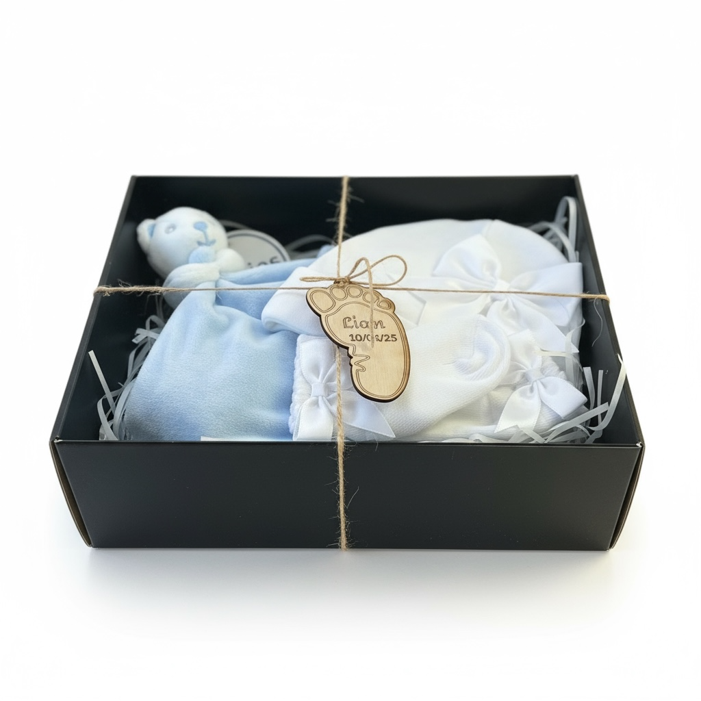 Baby Gift Set & Wooden Tag