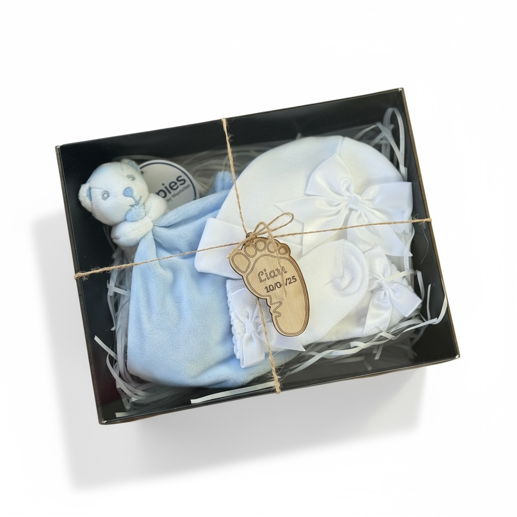 Baby Gift Set & Wooden Tag